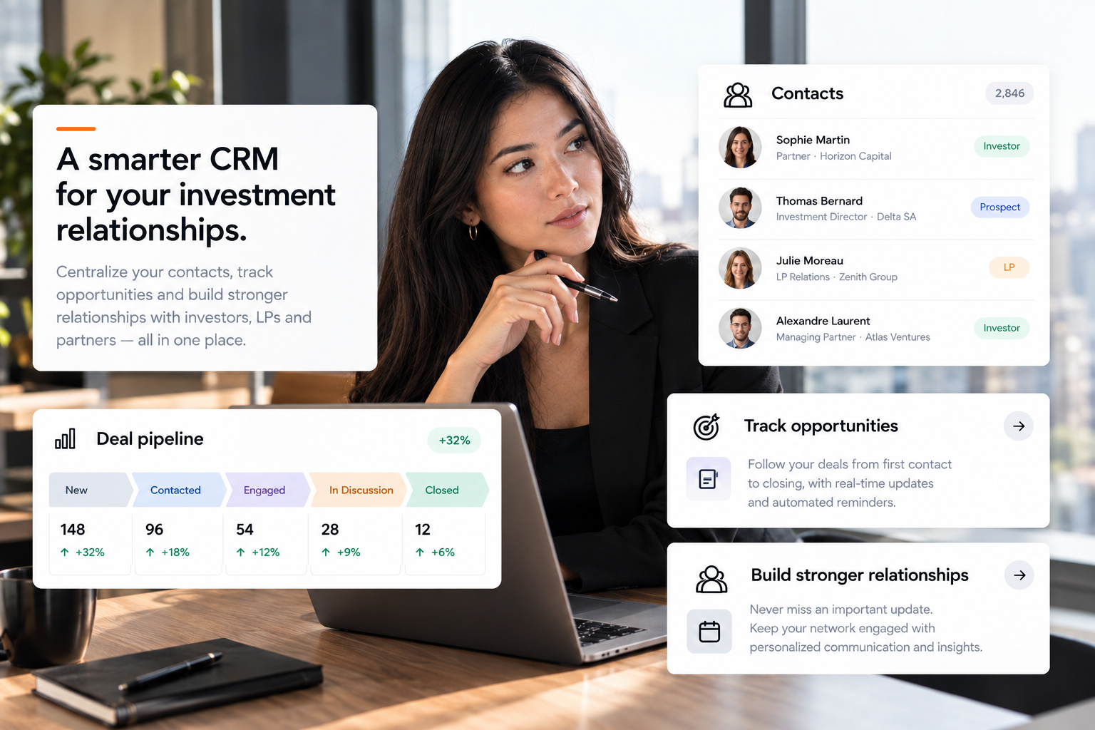Mextyl CRM: contacts, deal pipeline and opportunity tracking