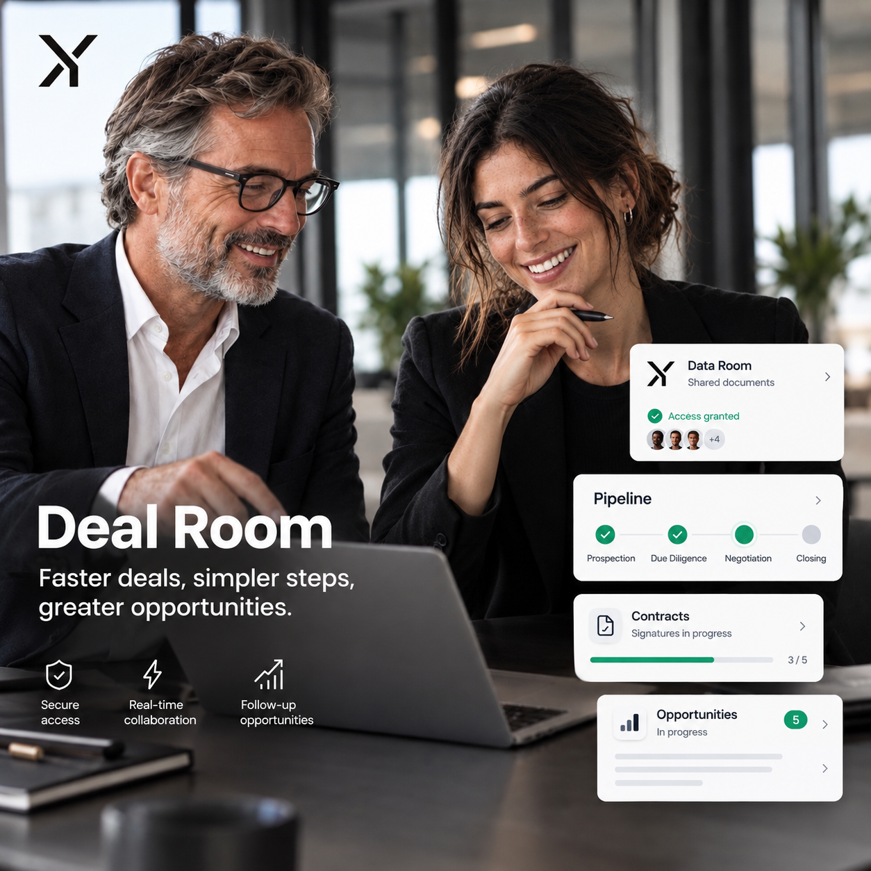 Mextyl Deal Room: data room, pipeline, contracts and opportunities