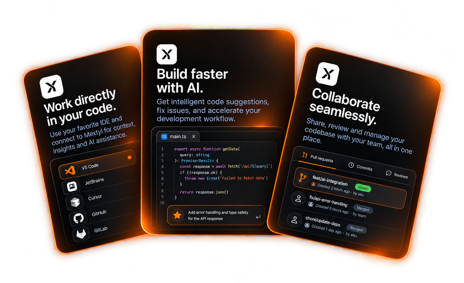 Mextyl Code IDE — work in your favorite IDE, build faster with AI, collaborate seamlessly