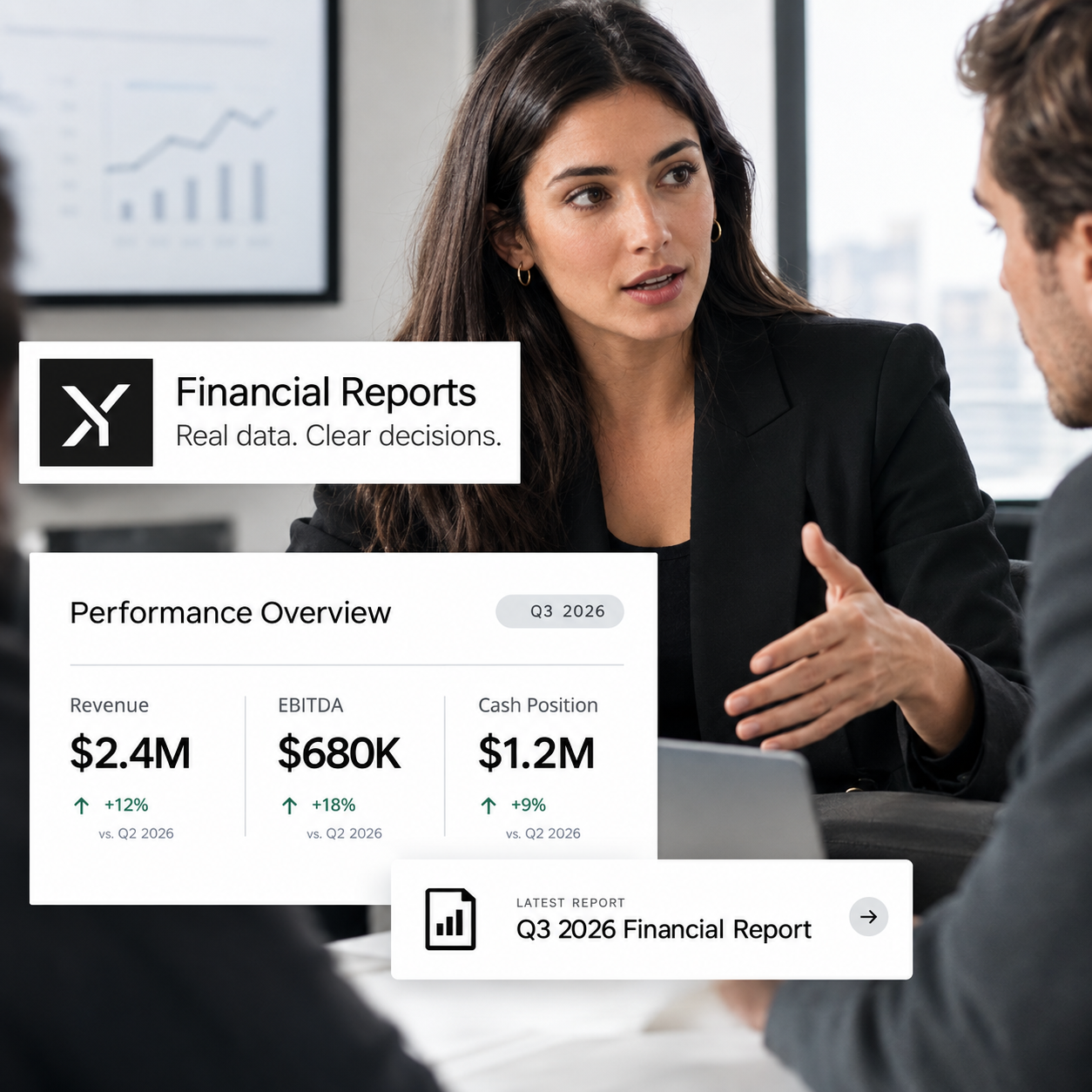 Analyst reviewing a Mextyl company financial report
