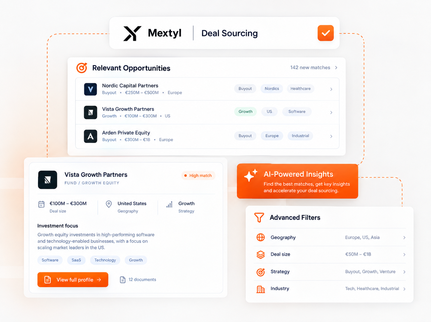 Mextyl Deal Sourcing: relevant opportunities, advanced filters and AI-powered insights